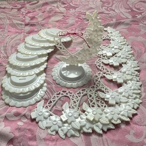 Vintage Hearts & Flowers Place Setting Table Decor Wedding/Anniversary/Valentine